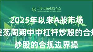 2025年以来A股市场在宽幅震荡周期中中杠杆炒股的合规边界操