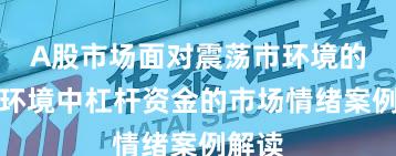 A股市场面对震荡市环境的市场环境中杠杆资金的市场情绪案例解读